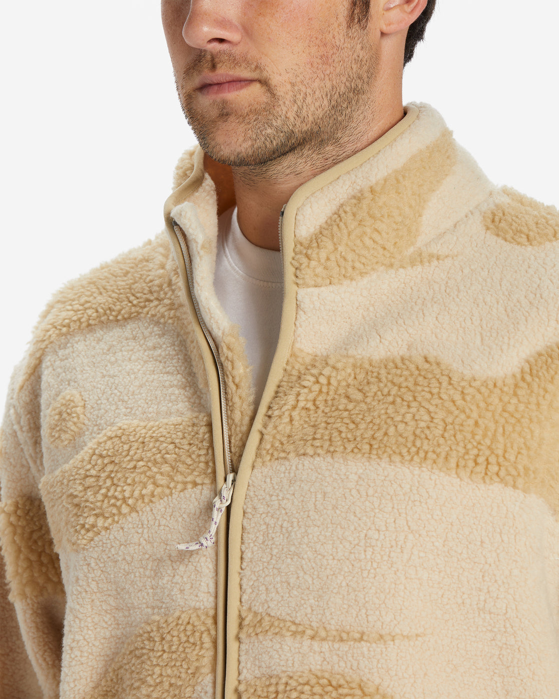 Zip up 2024 sherpa fleece