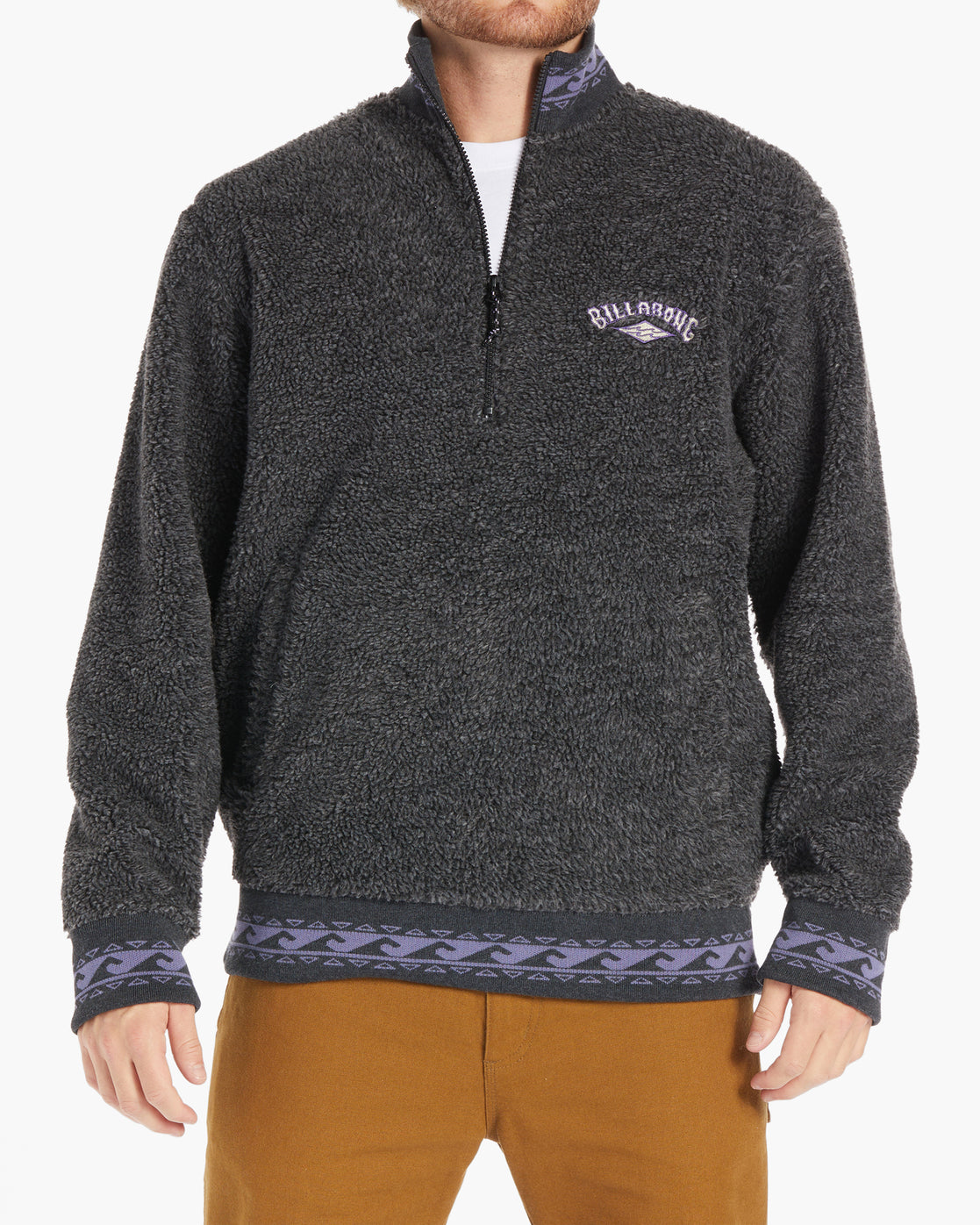 Boundary Bunyip Mock-Neck Sweatshirt - Black Heather