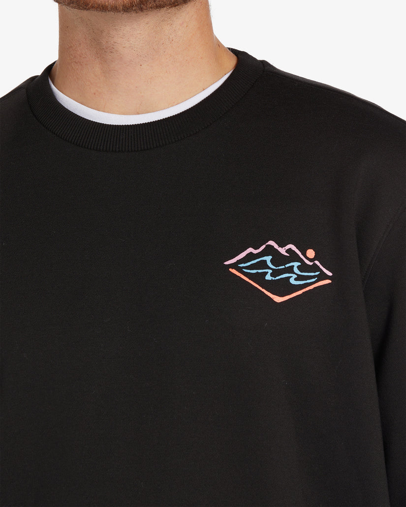 Wave Compass S / Grey / Mens Long Sleeve