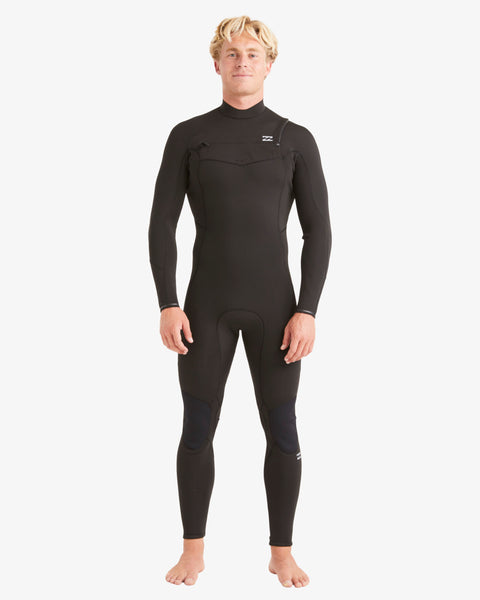 3/2 Absolute Chest Zip Full Wetsuit - Black – Billabong