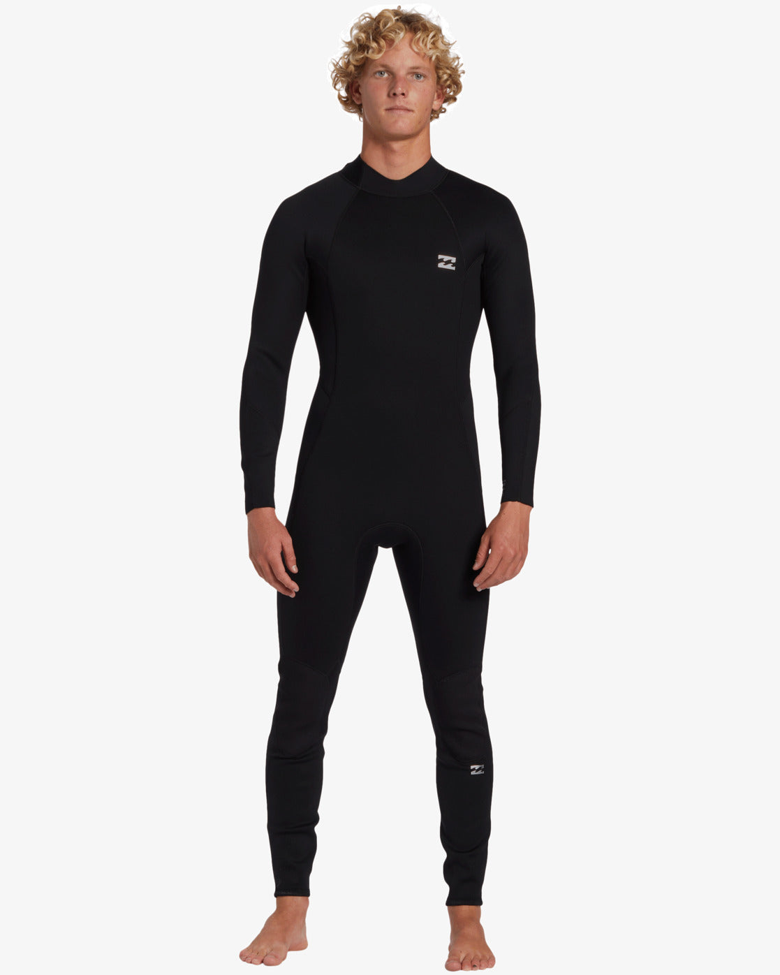 3/2mm Foil Back Zip Wetsuit - Black