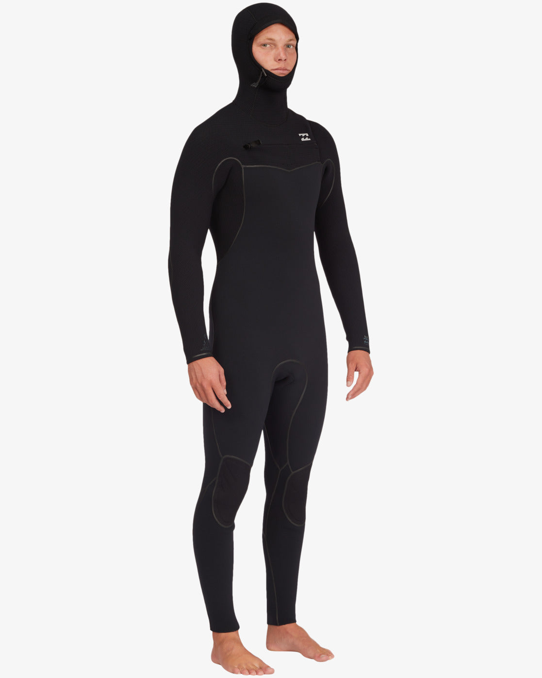 5/4 Furnace Hooded Chest Zip Full Wetsuit - Black – Billabong
