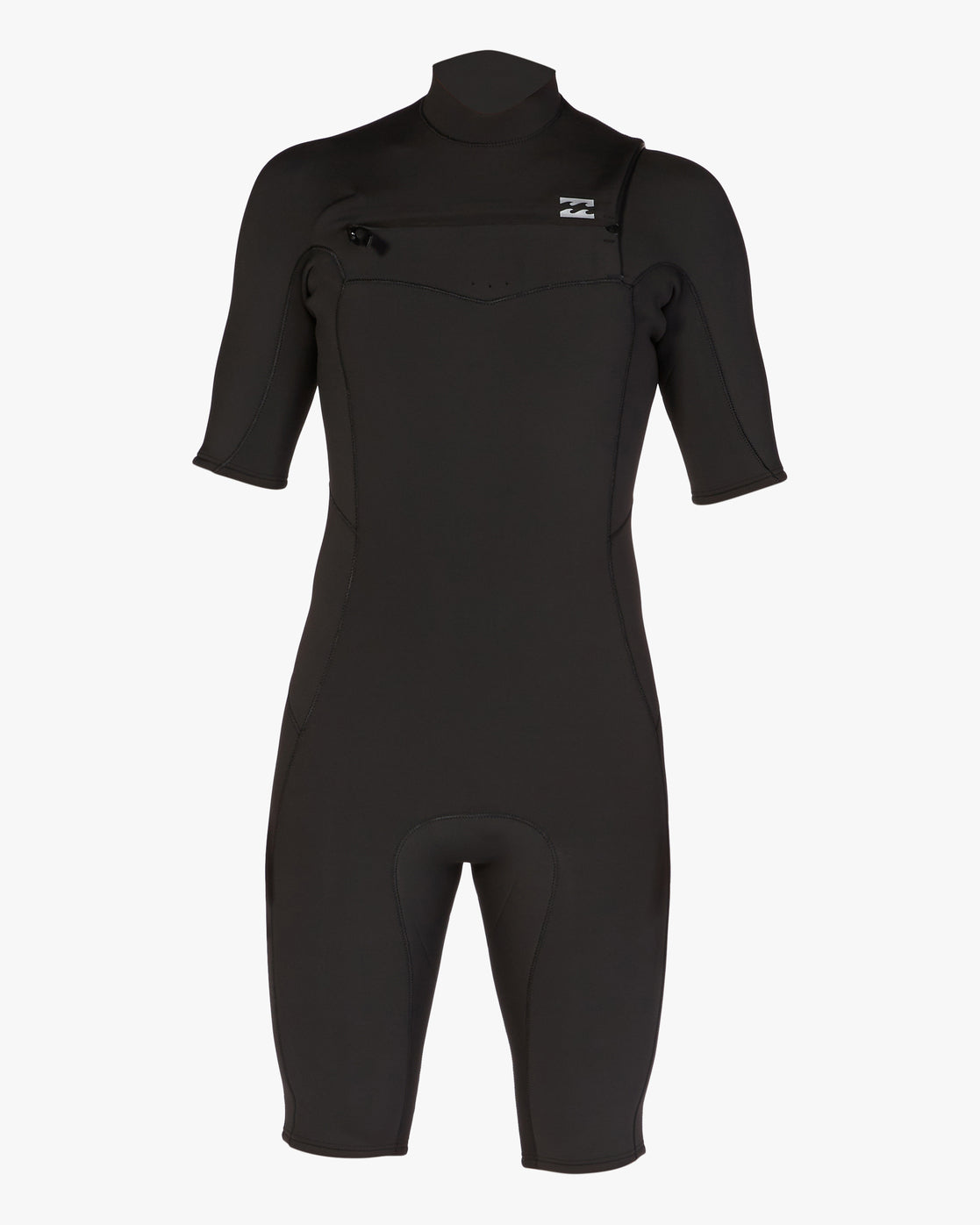 2/2mm Absolute Short Sleeve Chest Zip Springsuit - Black | Billabong