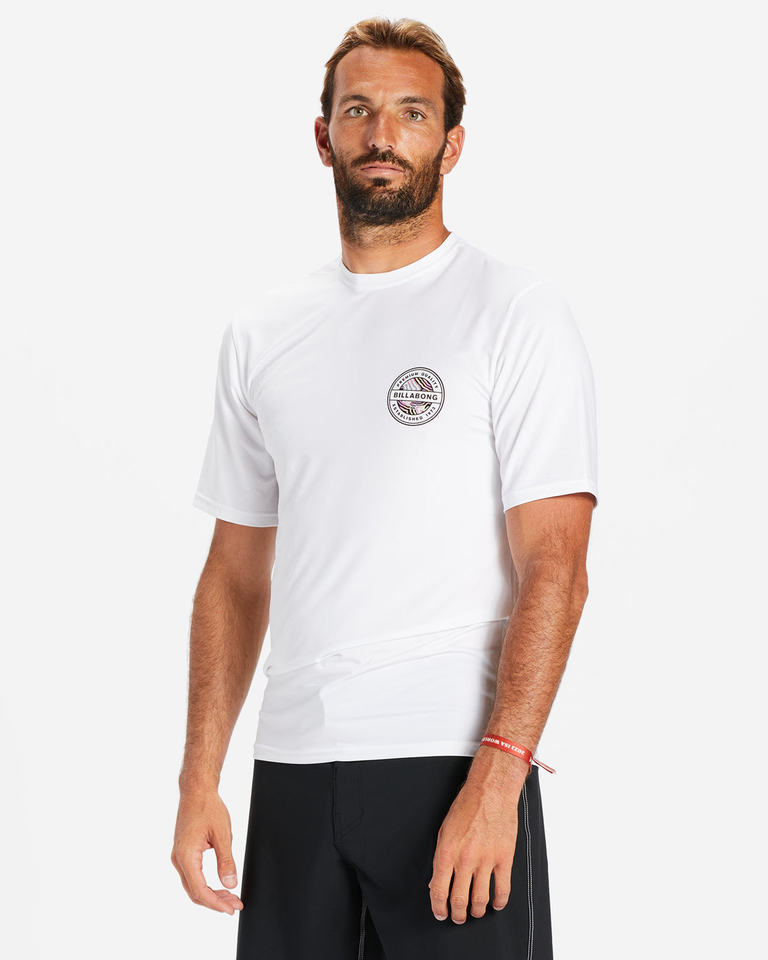 Rotor Lf Short Sleeve Upf 50 Surf T-Shirt - White