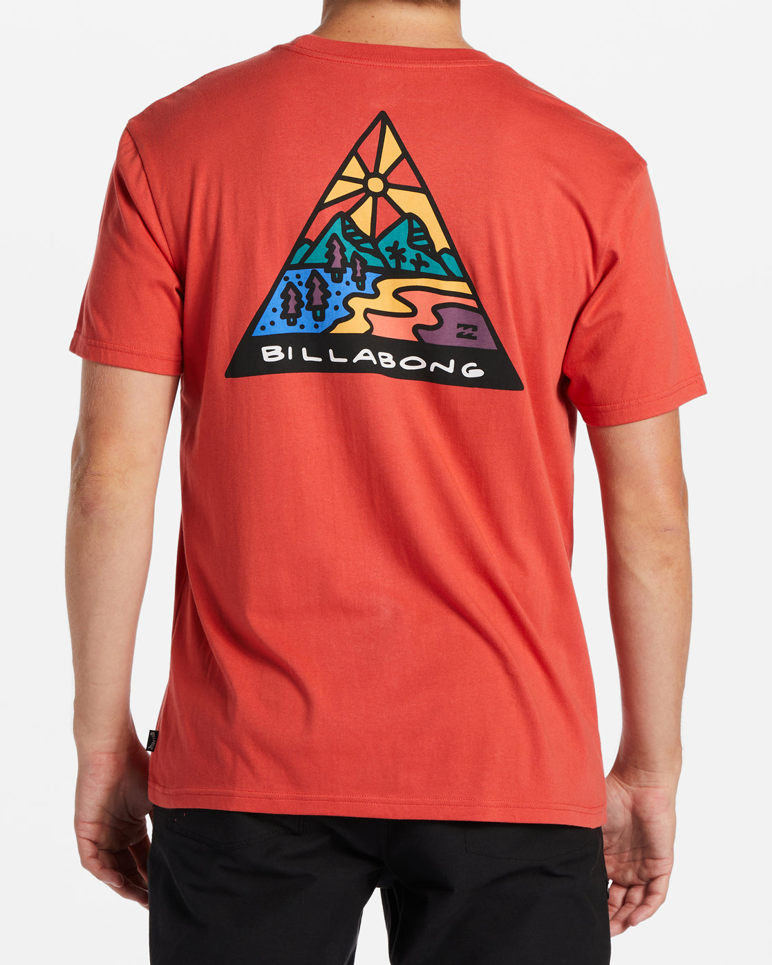 Billabong Hombre Camiseta Crash Tee (Light Aqua)