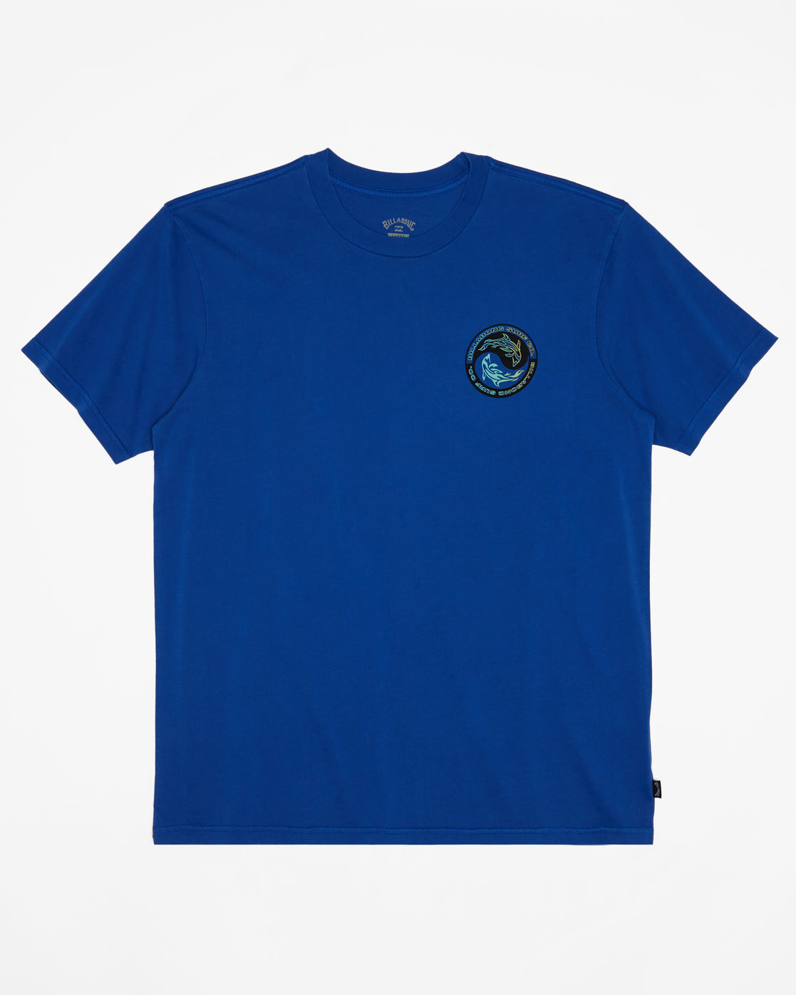 Connection Short Sleeve Wave Washed T-Shirt - Cobalt