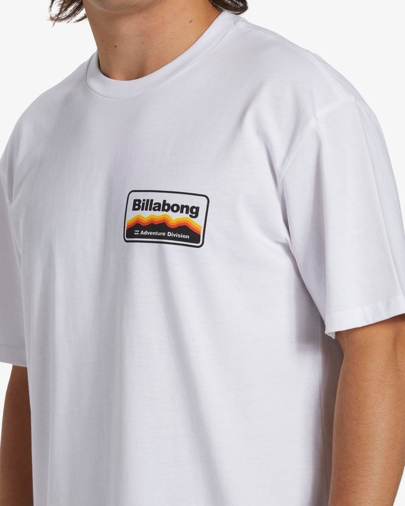 Billabong Hombre Camiseta Sliced (WHITE)