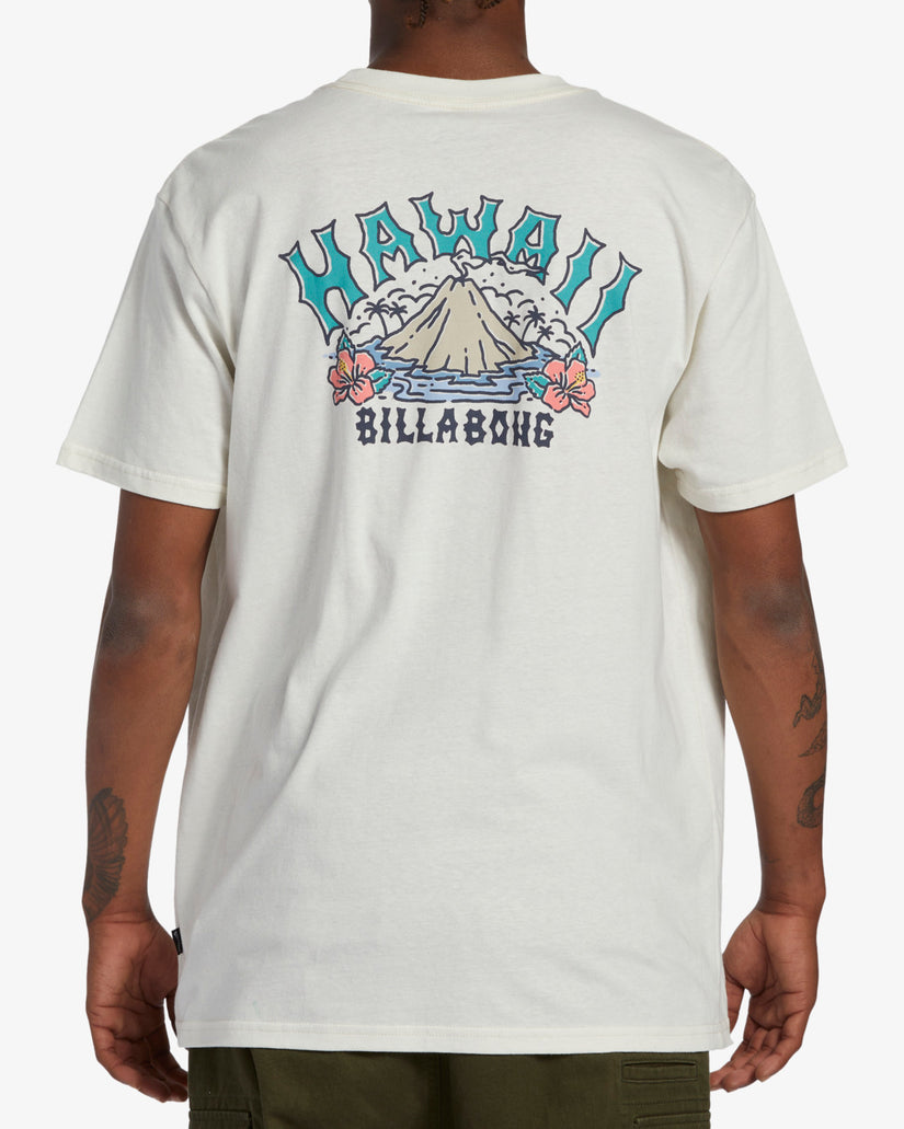 Fitted Hawaii White Tee, Men's Fashion, Tops & Sets, Tshirts