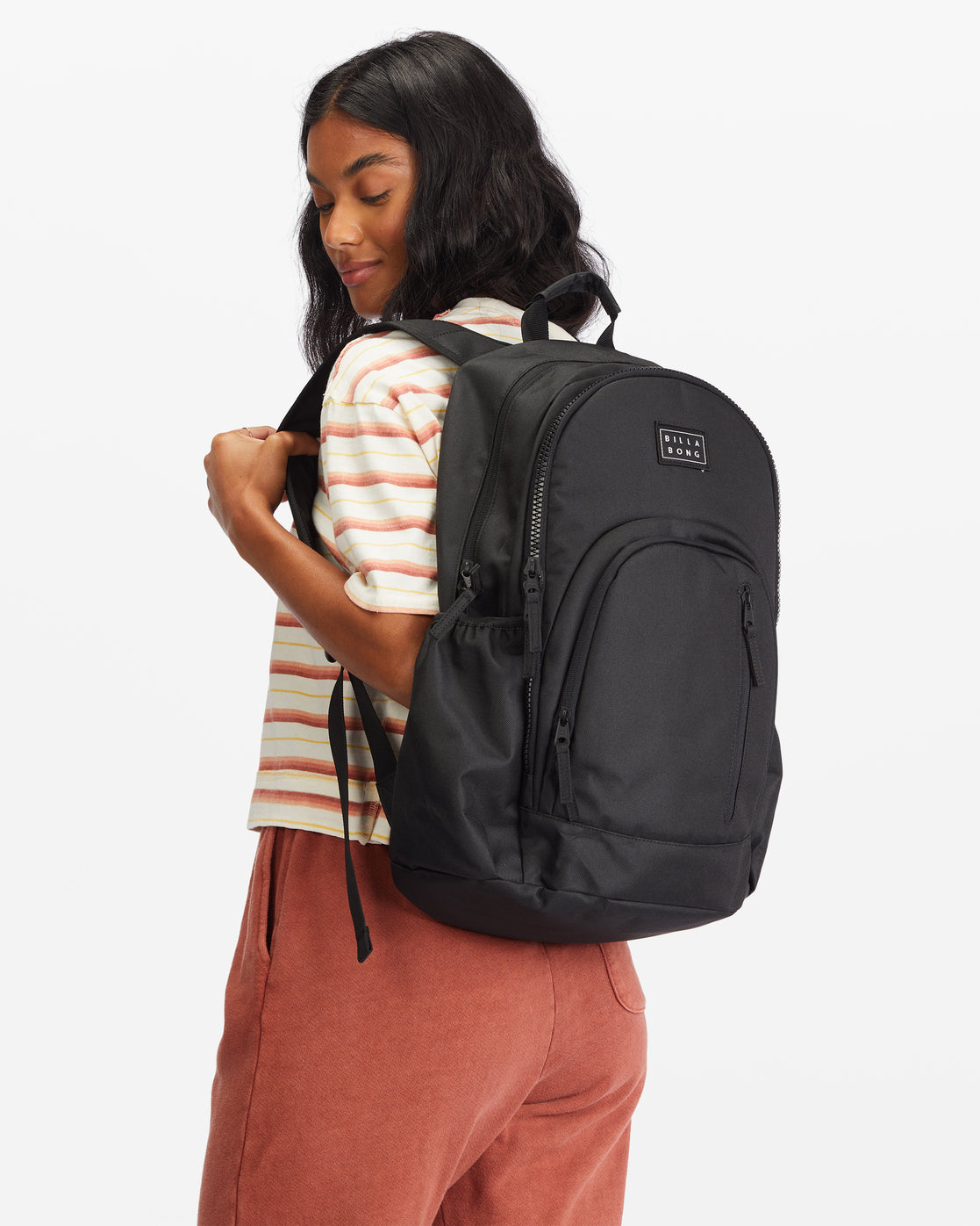 Black billabong backpack sale