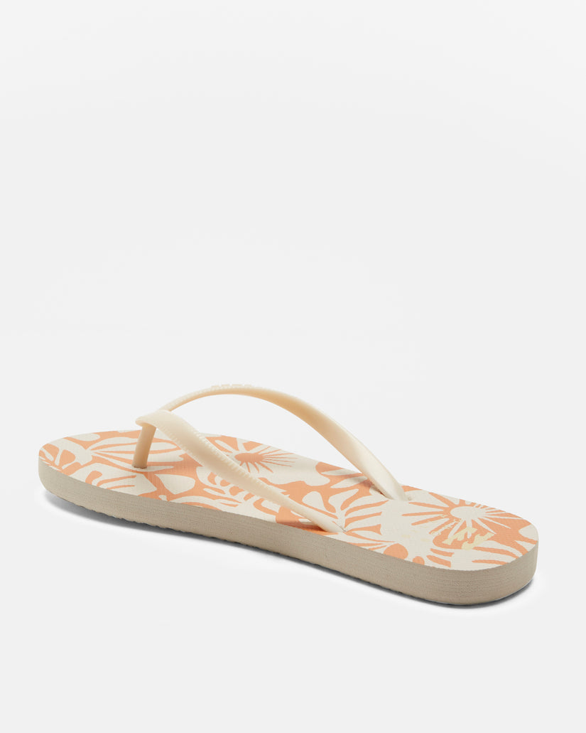 Dama Rubber Flip Flop Sandals - Dried Mango