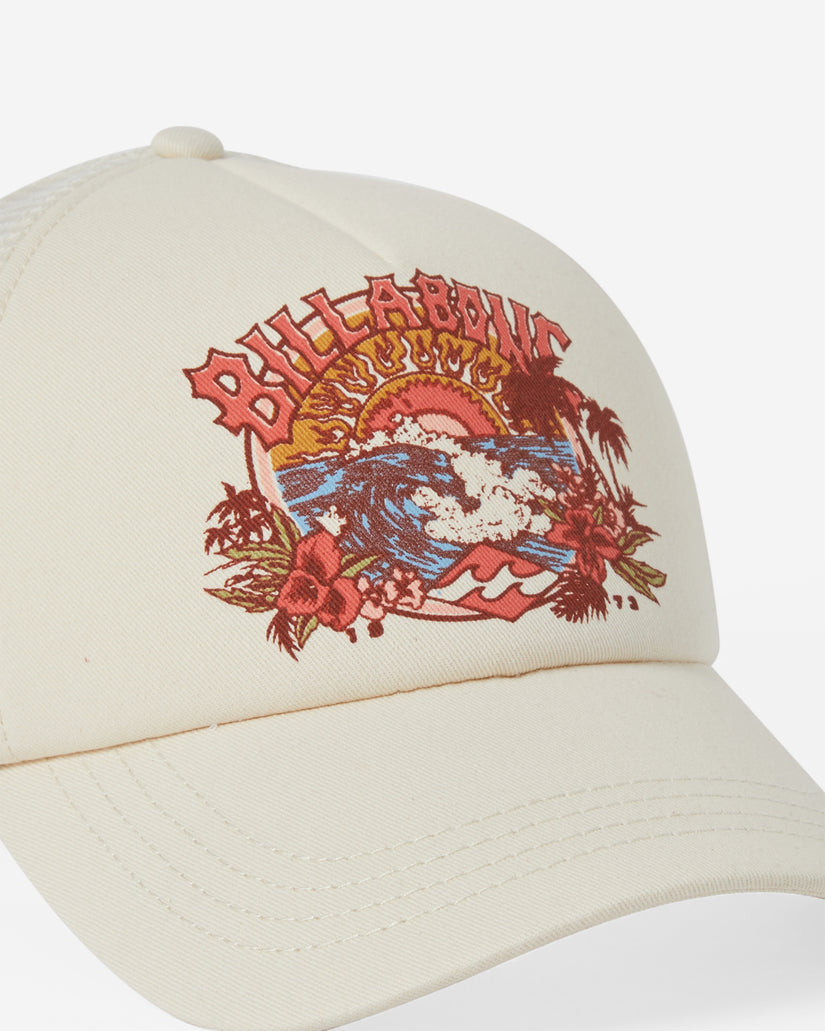 Aloha Forever Trucker Hat - White Cap