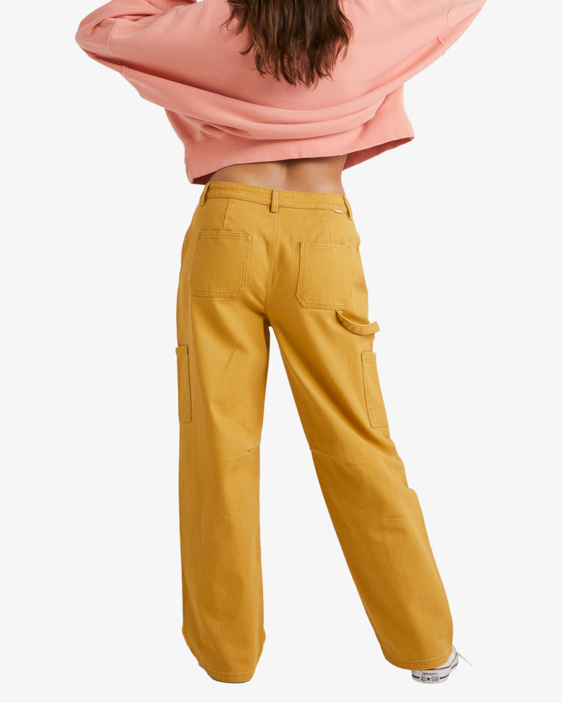 2022 Fall Winter Streetwear Apricot Yellow Cargo Pants Women Oversize  Pockets Hip Hop Wide Leg Trousers Female American Style - AliExpress