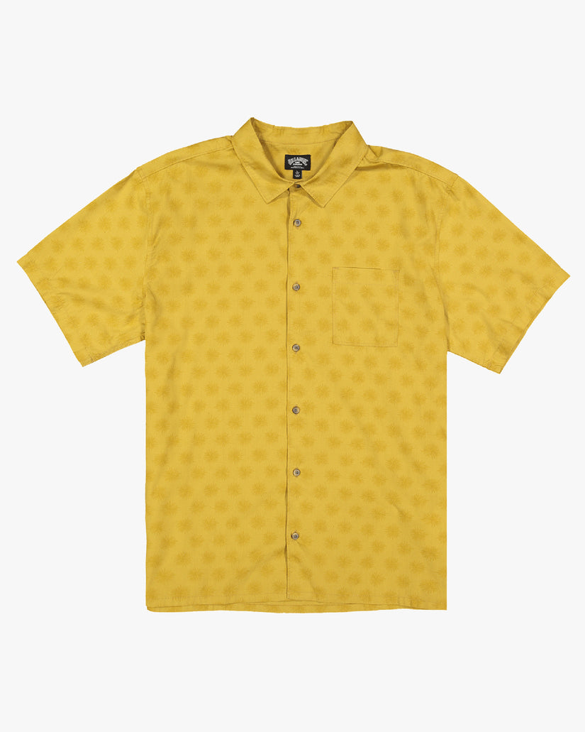King Stringray Flowers Short Sleeve Woven Shirt - Mustard – Billabong