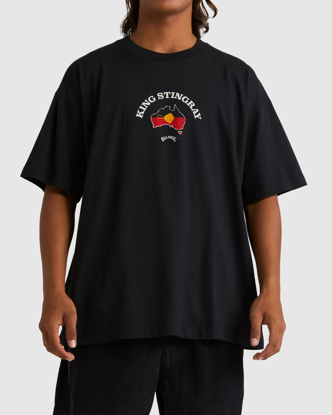 King Stringray Australia Short Sleeve T-Shirt - Black